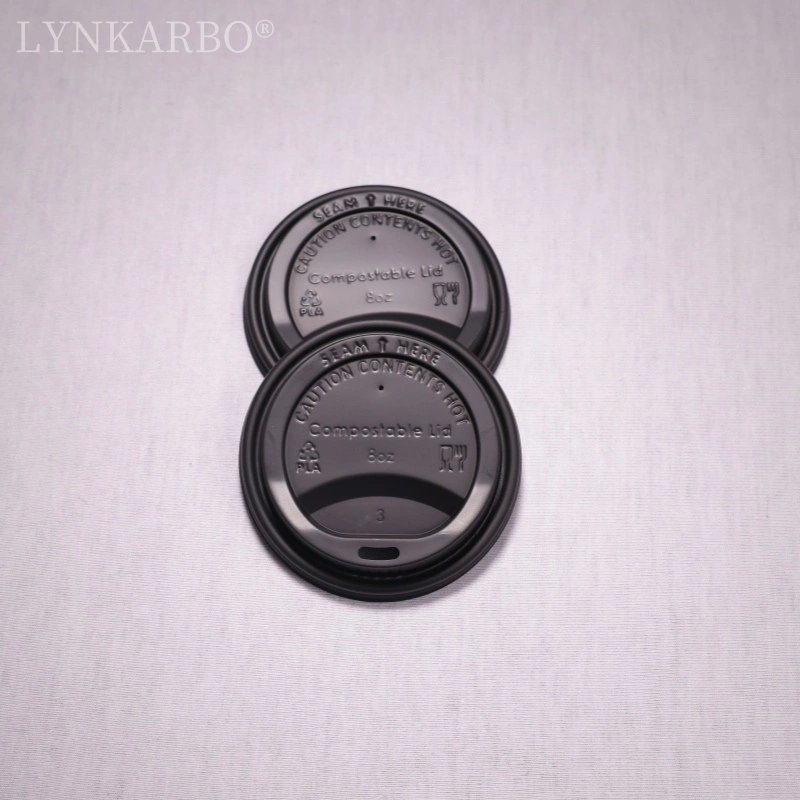 CPLA 80 mm-es, közvetlen ivásra alkalmas fekete csésze fedél