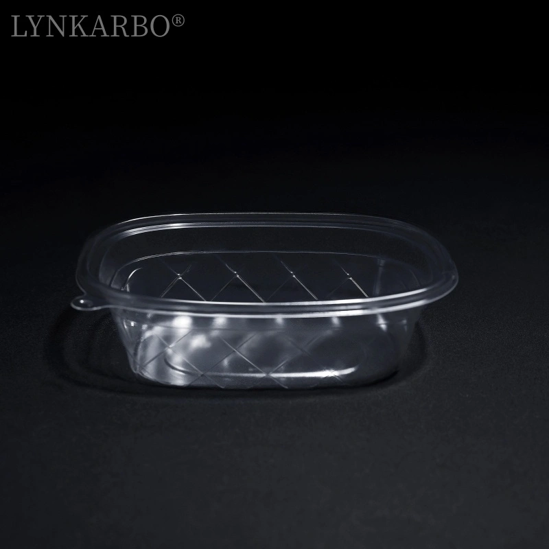 PLA négyszögletes hideg étel konténer